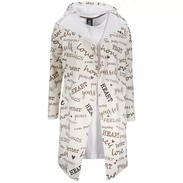  Damen -Strickjacke Premium ALTISPORT VOJ/ALW067MI07 CREME 