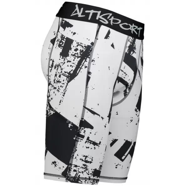  Männersport -Leggings über den Knien der Prämie ALTISPORT VOJ/ALM079LEG02 SCHWARZ -GRAY 
