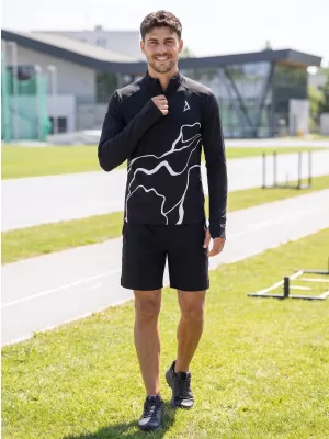 Herren Sport Sweatshirt Premium Plus ALTISPORT VOJ/ALM073MI04 SCHWARZ