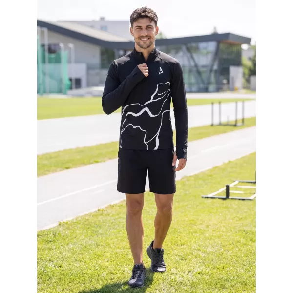  Herren Sport Sweatshirt Premium Plus ALTISPORT VOJ/ALM073MI04 SCHWARZ 