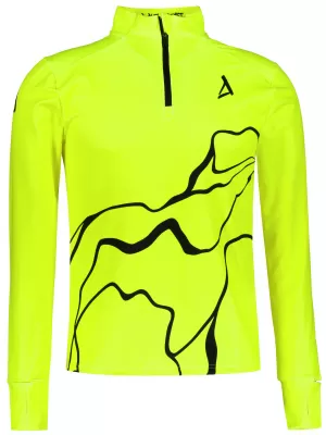 Herren Sport Sweatshirt Premium Plus ALTISPORT VOJ/ALM073MI04 FLUO-GELB
