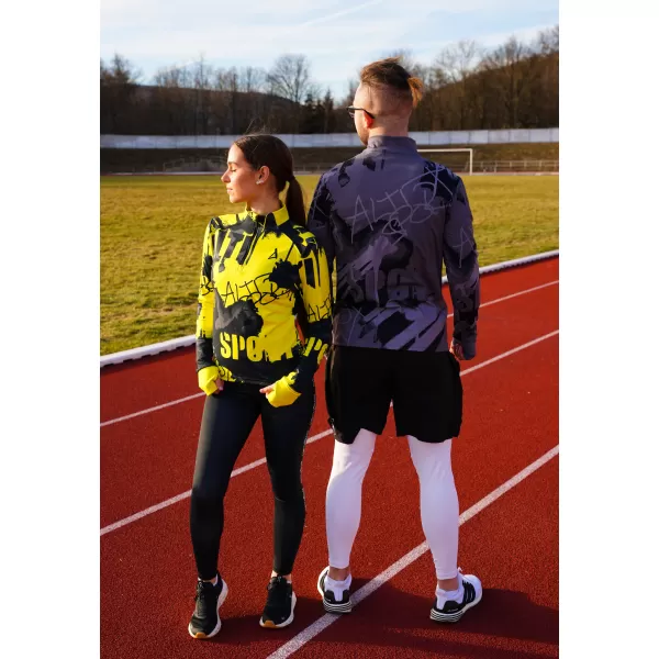  Frauen Sport Sweatshirt Premium Plus ALTISPORT VOJ/ALW076MI04 FLUO-GELB 