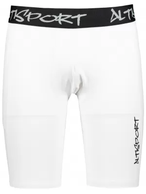 Männersport -Leggings über den Knien der Prämie ALTISPORT VOJ/ALM000LEG02 WEIß