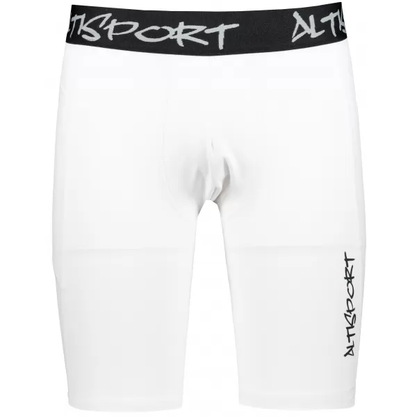  Männersport -Leggings über den Knien der Prämie ALTISPORT VOJ/ALM000LEG02 WEIß 