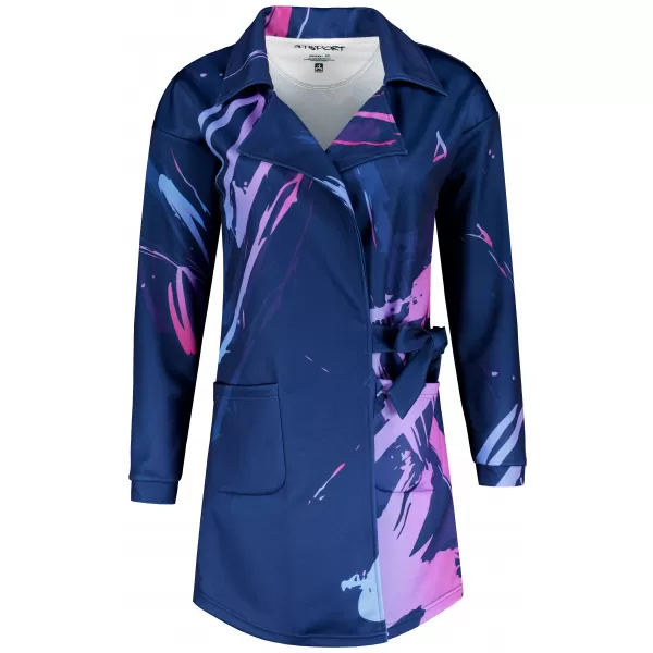  Frauen -Sweatshirt -Premium -Tasche für Frauen ALTISPORT VOJ/ALW074MI05 BLAU-VIOLETT 