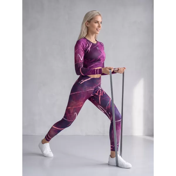  Lange Leggings für Frauen Premium ALTISPORT VOJ/ALW082LEG01 LILA 