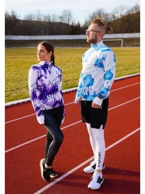 Frauen Sport Sweatshirt Premium Plus ALTISPORT VOJ/ALW076MI04 VIOLETT/WEIß