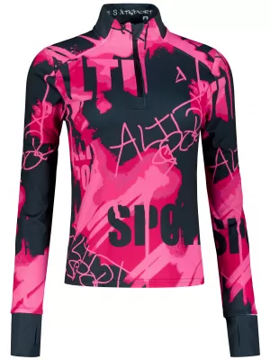 Frauen Sport Sweatshirt Premium Plus ALTISPORT VOJ/ALW076MI04 HEIßROSA