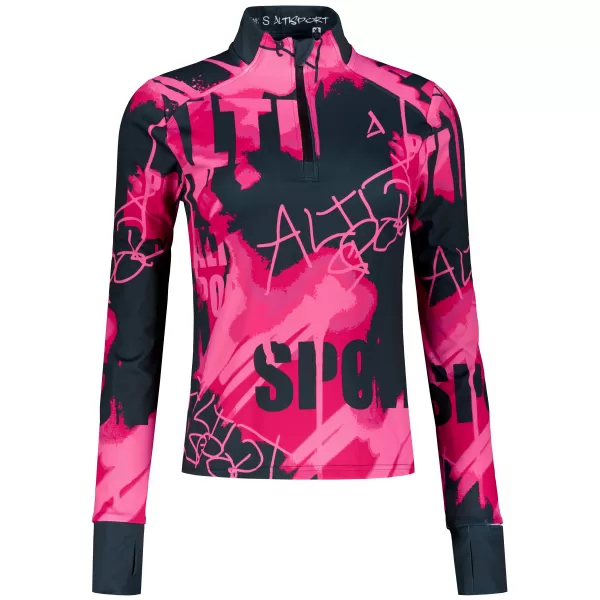  Frauen Sport Sweatshirt Premium Plus ALTISPORT VOJ/ALW076MI04 HEIßROSA 