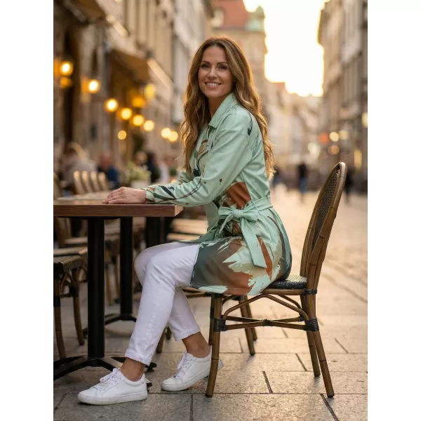  Frauen -Sweatshirt -Premium -Tasche für Frauen ALTISPORT VOJ/ALW074MI05 GRÜN-ORANGE 