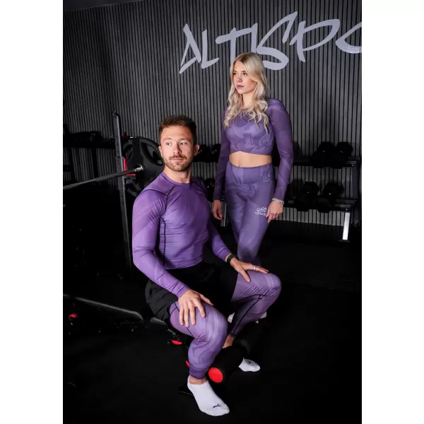  Herrensport -Leggings langer Prämie ALTISPORT VOJ/ALM072LEG01 LILA 