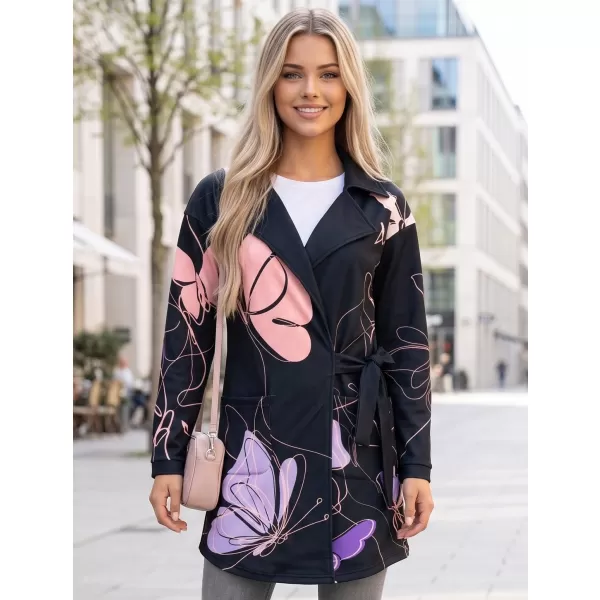  Frauen -Sweatshirt -Premium -Tasche für Frauen ALTISPORT VOJ/ALW086MI05 SCHWARZVIOLETT 