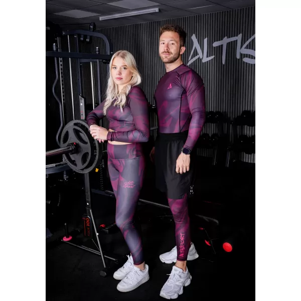  Herrensport -Leggings langer Prämie ALTISPORT VOJ/ALM072LEG01 WEINRÖTET 