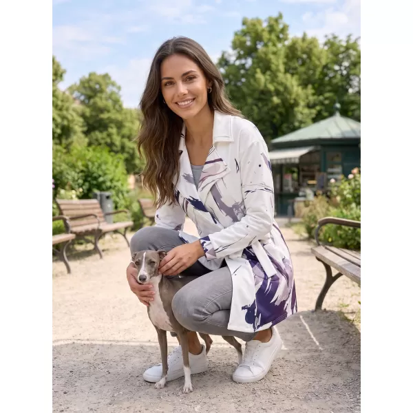  Frauen -Sweatshirt -Premium -Tasche für Frauen ALTISPORT VOJ/ALW074MI05 WEIß -VIOLETT 