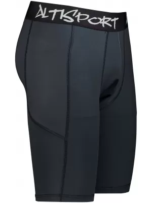 Männersport -Leggings über den Knien der Prämie ALTISPORT VOJ/ALM000LEG02 SCHWARZ
