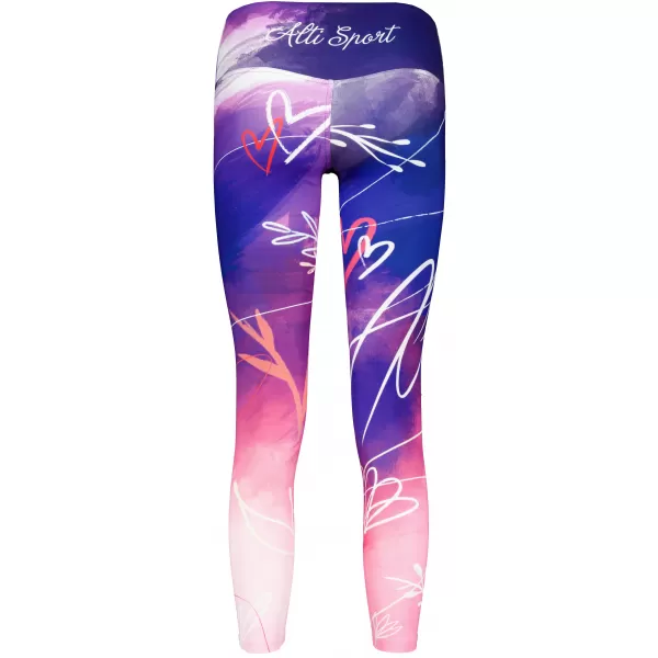  Lange Leggings für Frauen Premium ALTISPORT VOJ/ALW083LEG01 LILA 