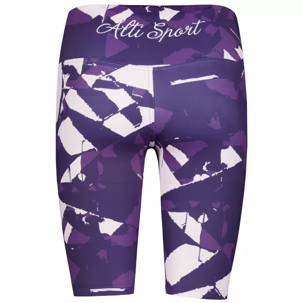  Frauen -Leggings über den Knien Premium ALTISPORT VOJ/ALW080LEG02 DUNKELVIOLETT 