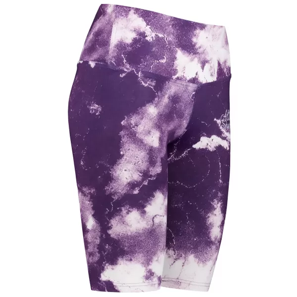  Frauen -Leggings über den Knien Premium ALTISPORT VOJ/ALW066LEG02 WEIß -VIOLETT 