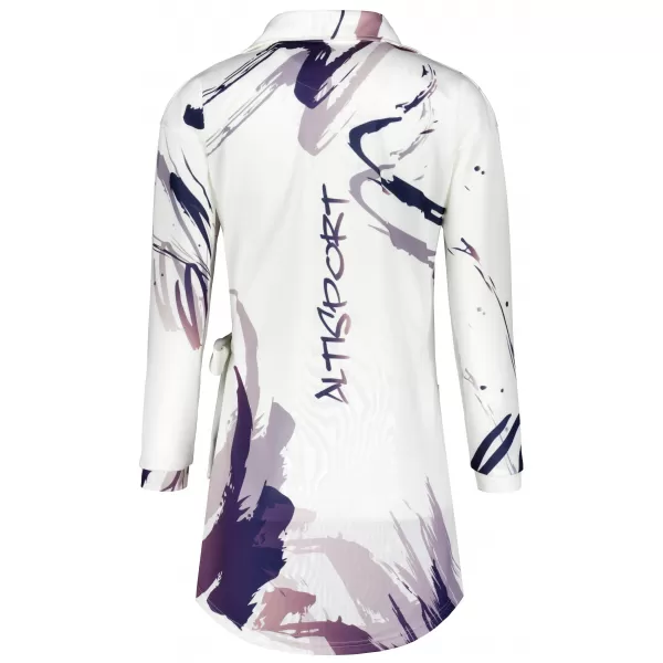  Frauen -Sweatshirt -Premium -Tasche für Frauen ALTISPORT VOJ/ALW074MI05 WEIß -VIOLETT 