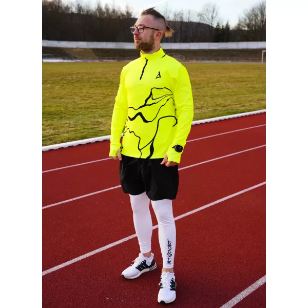  Herren Sport Sweatshirt Premium Plus ALTISPORT VOJ/ALM073MI04 FLUO-GELB 