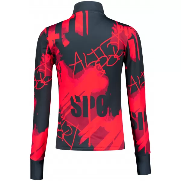  Frauen Sport Sweatshirt Premium Plus ALTISPORT VOJ/ALW076MI04 ROT/SCHWARZ 