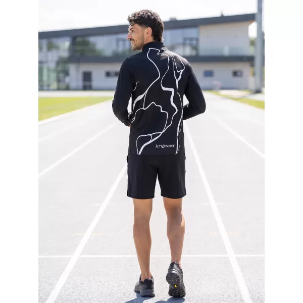  Herren Sport Sweatshirt Premium Plus ALTISPORT VOJ/ALM073MI04 SCHWARZ 