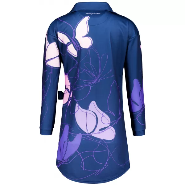 Frauen -Sweatshirt -Premium -Tasche für Frauen ALTISPORT VOJ/ALW086MI05 DUNKELBLAU-VIOLETT 