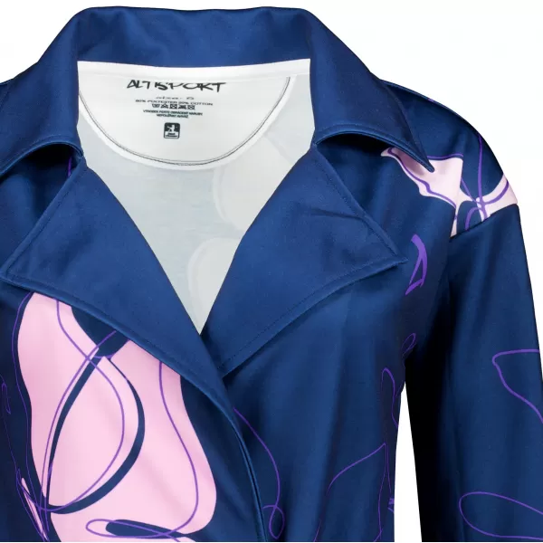  Frauen -Sweatshirt -Premium -Tasche für Frauen ALTISPORT VOJ/ALW086MI05 DUNKELBLAU-VIOLETT 