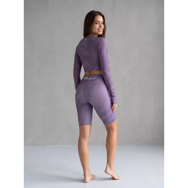  Frauen -Leggings über den Knien Premium ALTISPORT VOJ/ALW072LEG02 LILA 