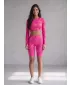 Frauen -Leggings über den Knien Premium ALTISPORT VOJ/ALW072LEG02 HEIßROSA
