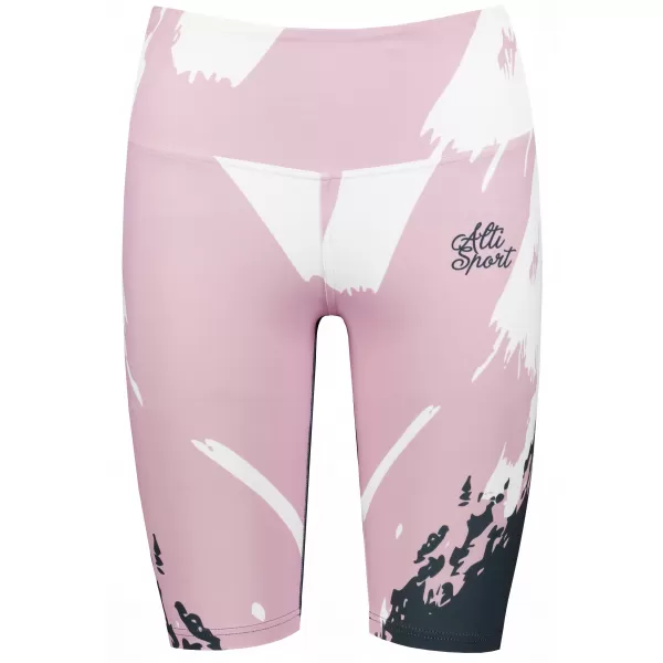  Frauen -Leggings über den Knien Premium ALTISPORT VOJ/ALW081LEG02 ROSA SCHWARZ 