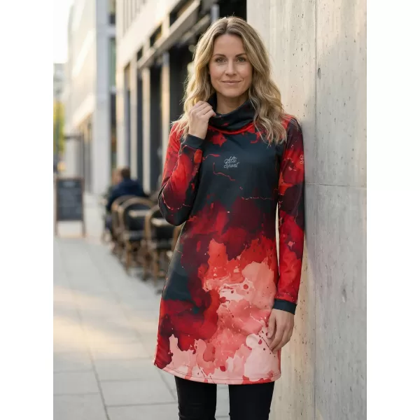  Damen erweitertes Premium -Sweatshirt ALTISPORT VOJ/ALW089MI06 ROT 