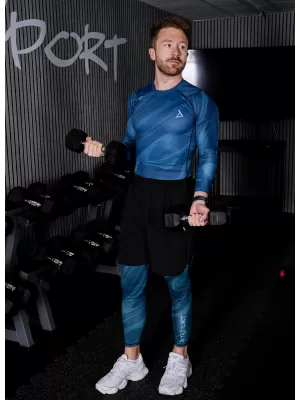 Herrensport -Leggings langer Prämie ALTISPORT VOJ/ALM072LEG01 KEROSIN