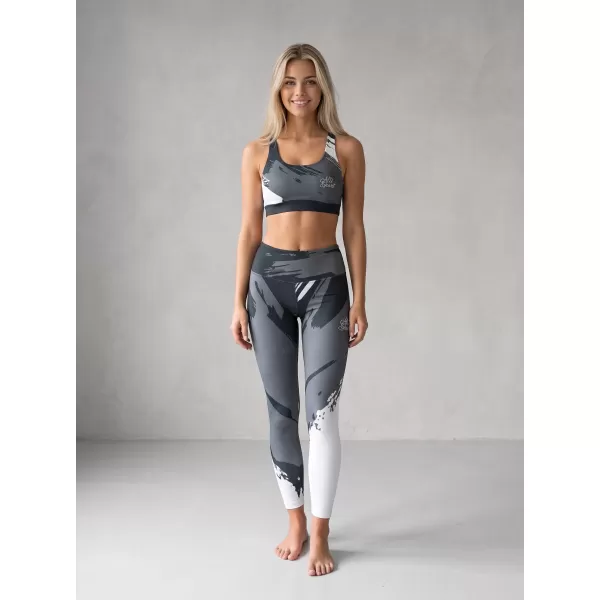  Lange Leggings für Frauen Premium ALTISPORT VOJ/ALW081LEG01 SCHWARZGRAU 