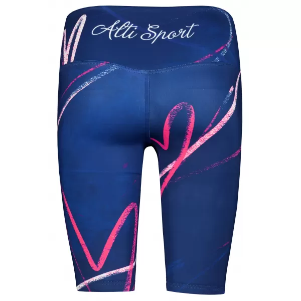  Frauen -Leggings über den Knien Premium ALTISPORT VOJ/ALW082LEG02 DUNKELBLAU 