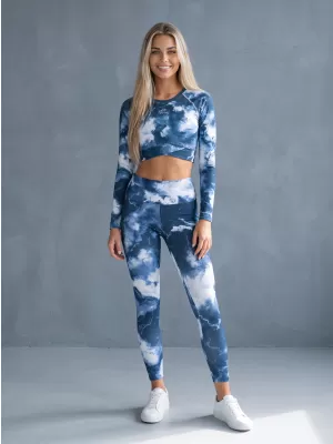 Lange Leggings für Frauen Premium ALTISPORT VOJ/ALW066LEG01 DUNKELBLAU