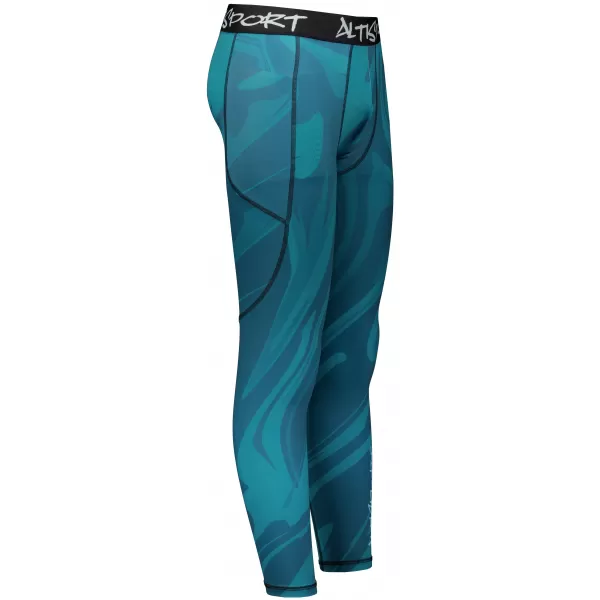  Herrensport -Leggings langer Prämie ALTISPORT VOJ/ALM072LEG01 KEROSIN 