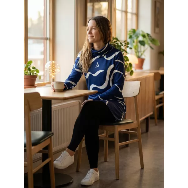  Damen erweitertes Premium -Sweatshirt ALTISPORT VOJ/ALW088MI06 DUNKELBLAU 