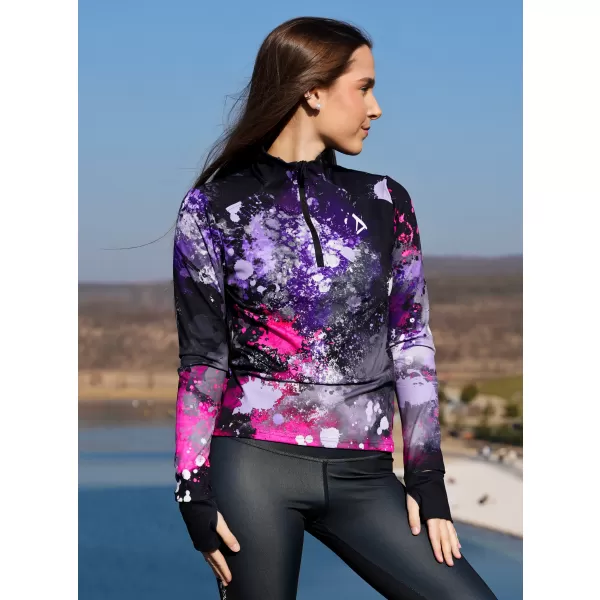  Frauen Sport Sweatshirt Premium Plus ALTISPORT VOJ/ALW055MI04 SCHWARZ -PINK 