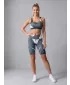 Frauen -Leggings über den Knien Premium ALTISPORT VOJ/ALW081LEG02 SCHWARZGRAU