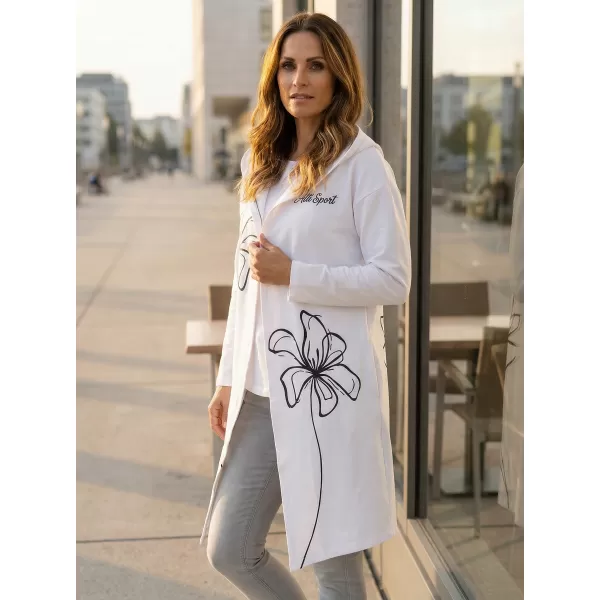  Premium-Cardigan für Damen ALTISPORT VOJ/ALW075MI07 WEIß 