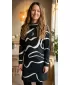 Damen erweitertes Premium -Sweatshirt ALTISPORT VOJ/ALW088MI06 SCHWARZ