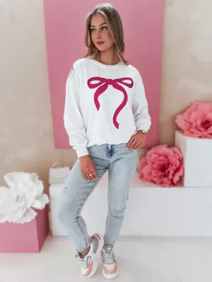 Frauen übergroße Sweatshirt für Frauen DSTREET SOFTTIE BY1359 WEIß