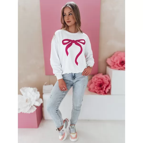  Frauen übergroße Sweatshirt für Frauen DSTREET SOFTTIE BY1359 WEIß 