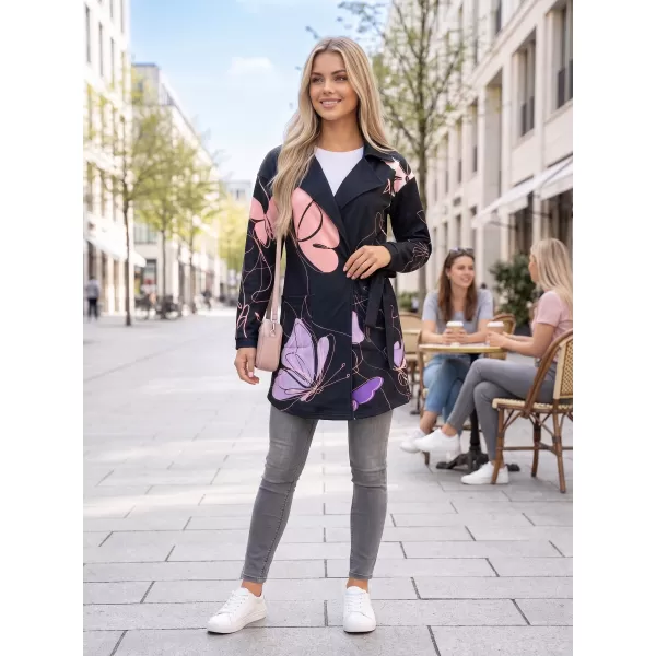 Frauen -Sweatshirt -Premium -Tasche für Frauen ALTISPORT VOJ/ALW086MI05 SCHWARZVIOLETT 