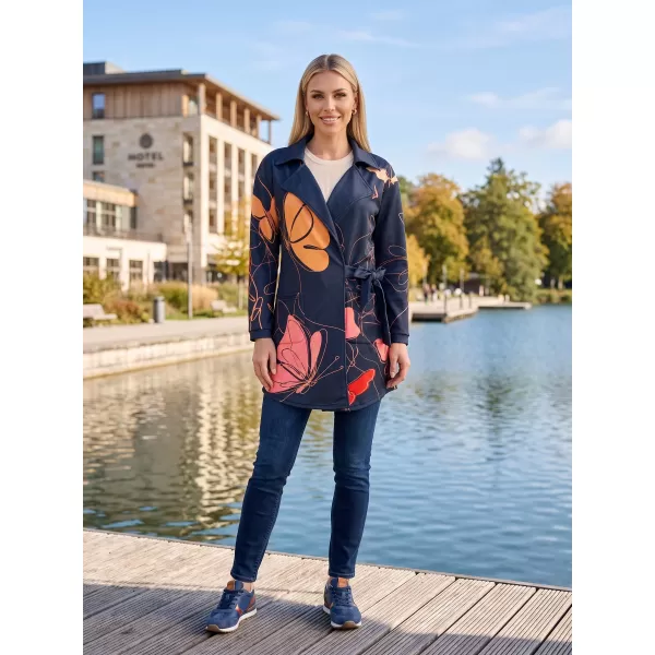  Frauen -Sweatshirt -Premium -Tasche für Frauen ALTISPORT VOJ/ALW086MI05 SCHWARZ-ORANGE 