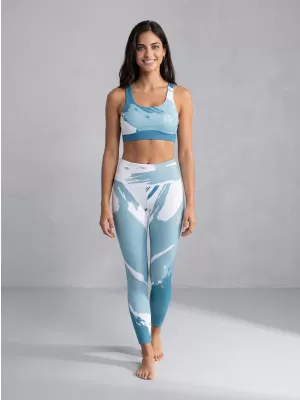 Lange Leggings für Frauen Premium ALTISPORT VOJ/ALW081LEG01 BLAU