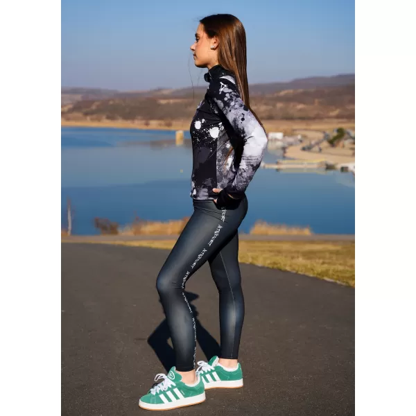  Frauen Sport Sweatshirt Premium Plus ALTISPORT VOJ/ALW055MI04 SCHWARZ UND WEIß 