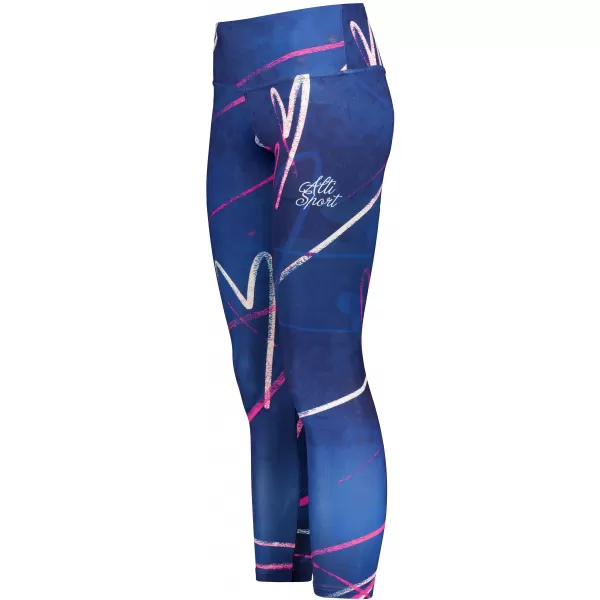  Lange Leggings für Frauen Premium ALTISPORT VOJ/ALW082LEG01 DUNKELBLAU 