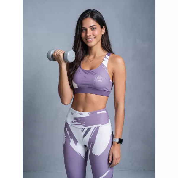  Lange Leggings für Frauen Premium ALTISPORT VOJ/ALW081LEG01 LILA 